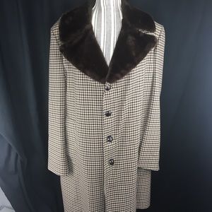 Vintage London Fog coat brown plaid nostalgia